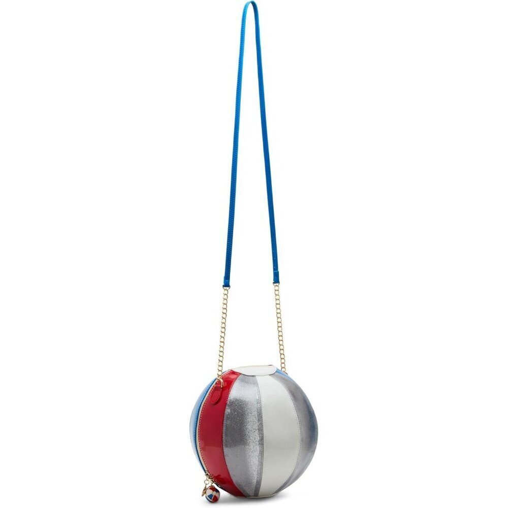 Beach Ball Crossbody Bag Seashell Crab Zipper Fun Summer Reset